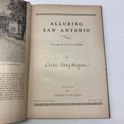 Alluring San Antonio - Lillie May Hagner - 3rd Print - Signed - 1845