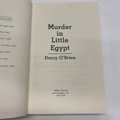 Murder in Little Egypt - Darcy O’Brien - Signed - 1st Edition - 1989