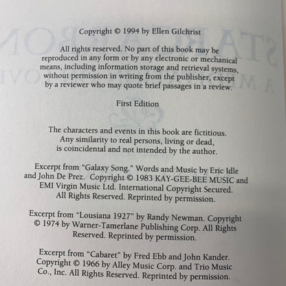 Starcarbon - Ellen Gilchrist - 1st Edition - 1994