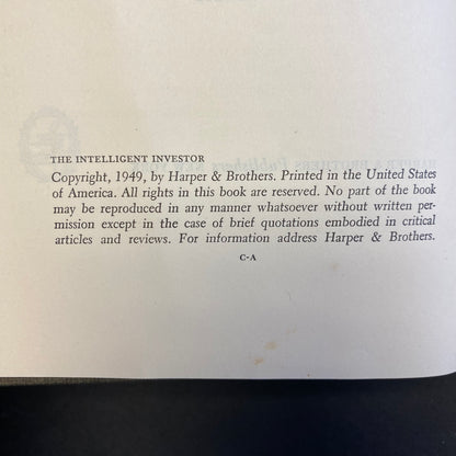 The Intelligent Investor - Benjamin Graham - 1951