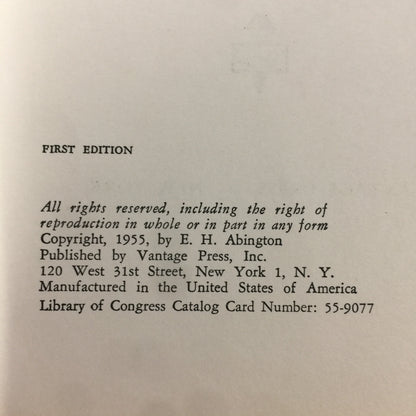 Back Roads and Bicarbonate - E. H. Abington, M.D. - 1st Edition - 1955