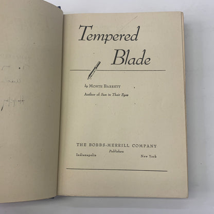 Tempered Blade - Monte Barret - Signed - Limited Edition - 1946
