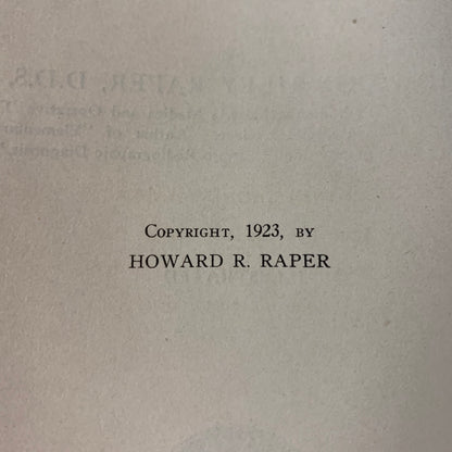 Radiodontia - Howard Riley Raper - 1923