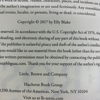 Frost Blood - Elly Blake - Signed - 2017