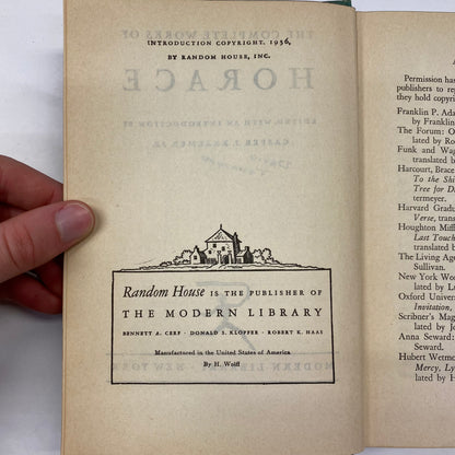 The Complete Works of Horace - Horace - 1956