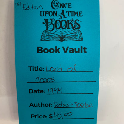 Lord of Chaos - Robert Jordan - 1st Edition - 1994