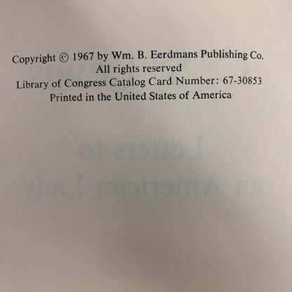 Letters to an American Lady - C.S. Lewis - 1967