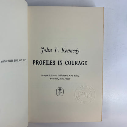 Profiles In Courage - John F. Kennedy - 1961
