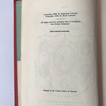 The Story of Doctor Dolittle - Hugh Lofting - 52nd Print - 1948