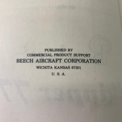 Pilot’s Information Manual for the Beechcraft Skipper 77 - Various - 1981
