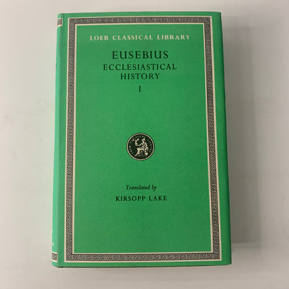 Ecclesiastical History Vol. 1 - Eusebius - 1980