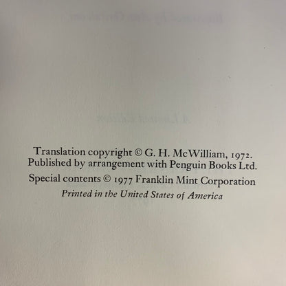 Stories from the Decameron - Giovanni Boccaccio - Franklin Library - Limited Edition - 1977