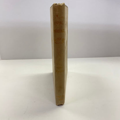 The Royal Marriage Ode - Eric Mackay - Signed - 1893
