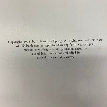 High Adventures - Bob and Ira Spring - 1st Edition - 1951