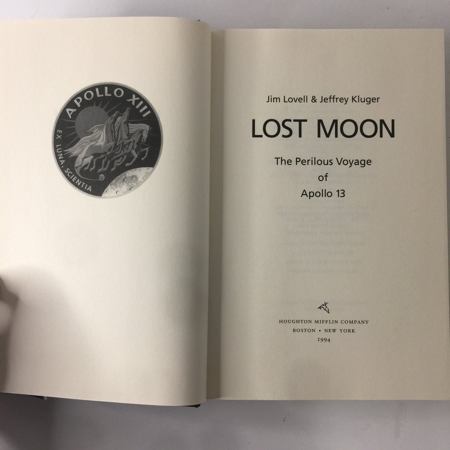Lost Moon - Jim Lovell and Jeffrey Kluger - 1st Edition - 1994