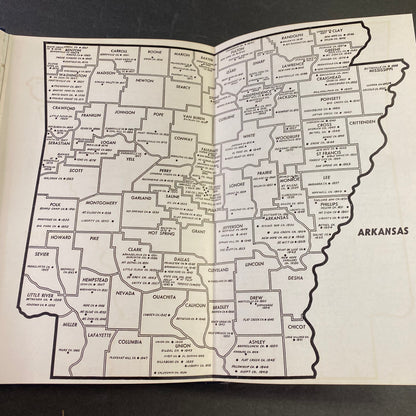 History of Arkansas Baptists: Convention Centennial - J. S. Rogers - With Map - 1948