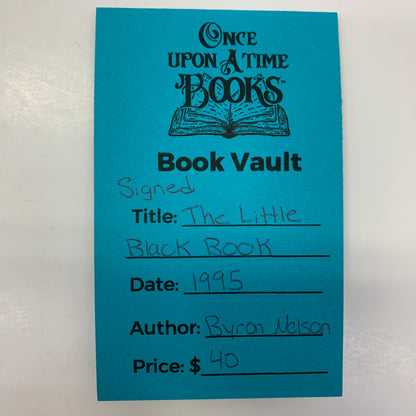 The Little Black Book - Byron Nelson - Signed - 1995