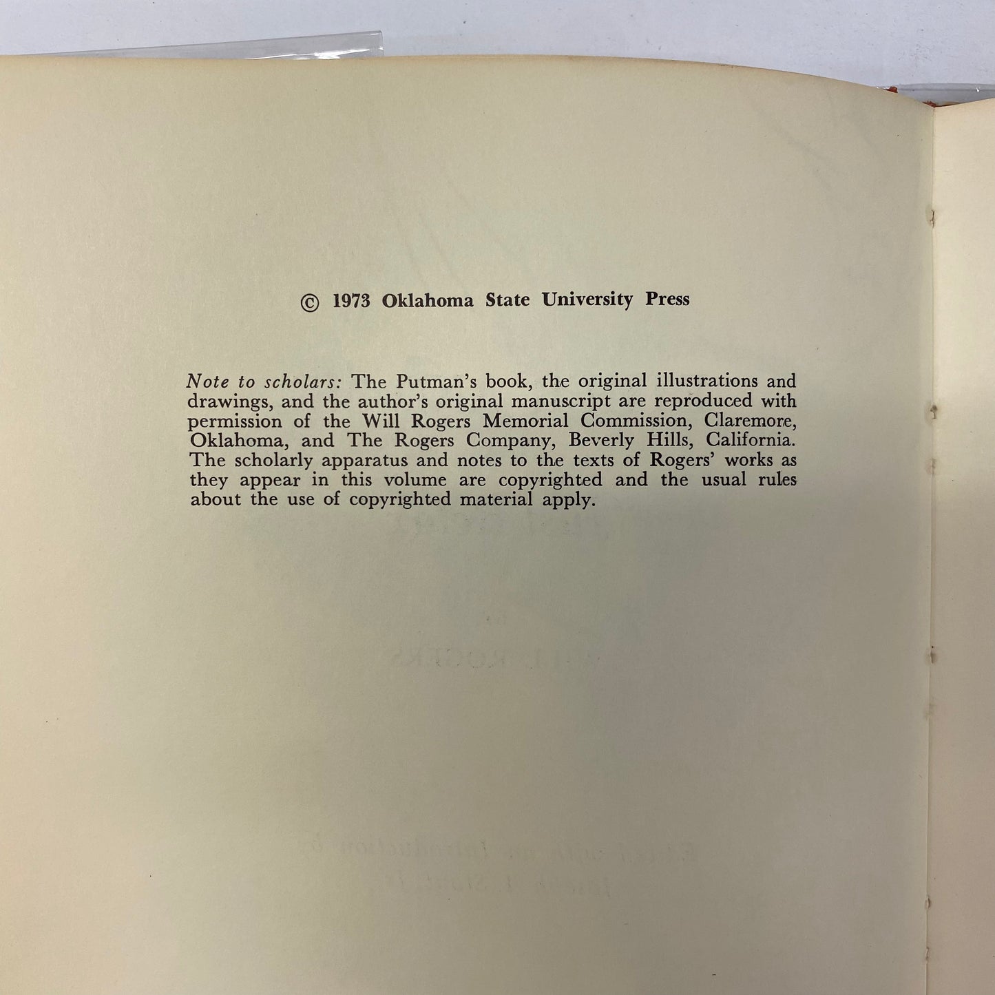 Ether and Me or “Just Relax” - Will Rogers - Inscribed and Signed - #51/1000 - 1973