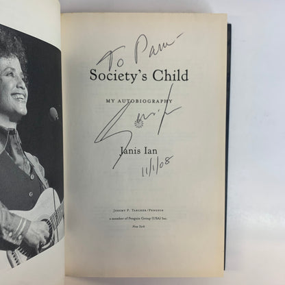 Society’s Child - Janis Ian - Signed - 2008