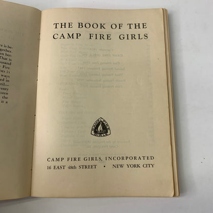 Book of the Camp Fire Girls - Various - 5th Print - 1953