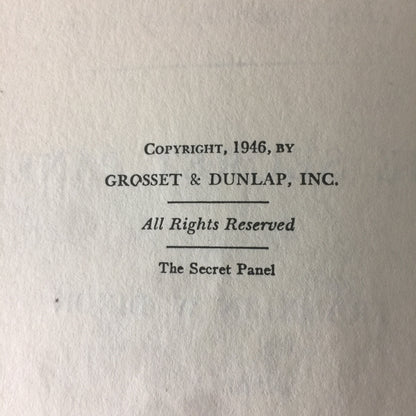 The Hardy Boys: The Secret Panel - Franklin W. Dixon - Early Print - 1946