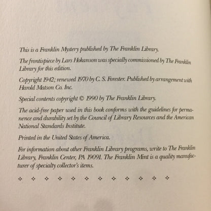 Payment Deferred - C. S. Forester - Franklin Library - 1990