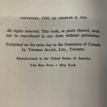 Advanced Bait Casting - Charles K. Fox - 1st Edition - 1950
