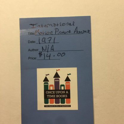 International Motion Picture Almanac - Author Unknown - 1971