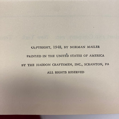 The Naked and the Dead - Norman Mailer - Early Print - 1948