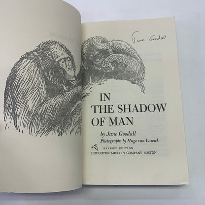 In The Shadow of Man - Jane Goodall - 11th Print - Signed - 1988