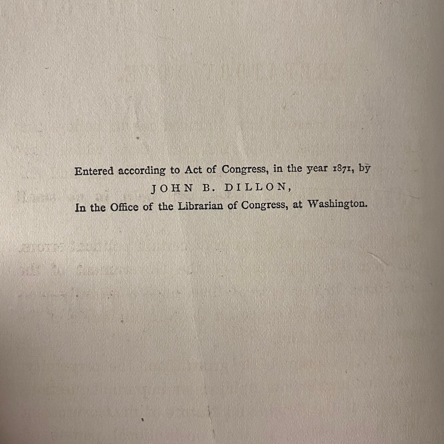 Historical Evidence on the Origin and Nature of the Government of the United States - John B. Dillon - 1871